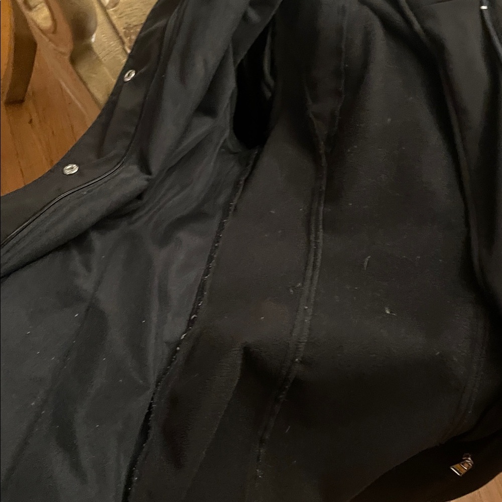 Calvin Klein Black Double-Breasted water resistant Coat - Picture 10 of 14